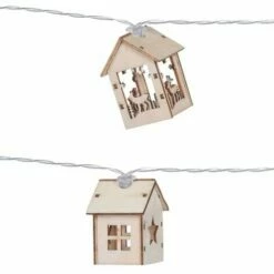 OSE Guirlande Maisons En Bois LED