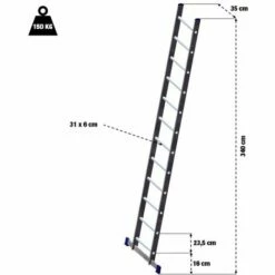 OSE Échelle Simple Aluminium 3,40 M -Boutique en ligne OSE 38343538 3