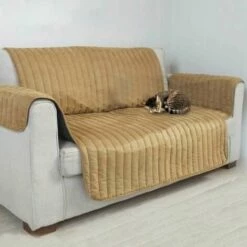 OSE Couvre Canapé Ou Fauteuil Beige 1 Place