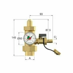 Flamco Connexion Flexcon 1xavec Manomètre -Boutique en ligne OSE 38906214 3