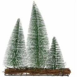 OSE Centre De Table 3 Sapins Lumineux