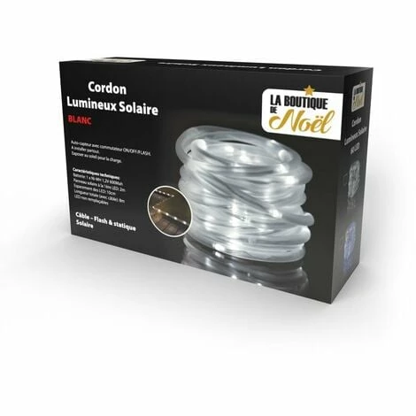 OSE Cordon Lumineux Solaire Blanc 10 Mètres - Blanc 1 OSE Cordon Lumineux Solaire Blanc 10 Mètres - Blanc