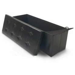 OSE Banc Coffre De Rangement Noir 100 Cm - Noir
